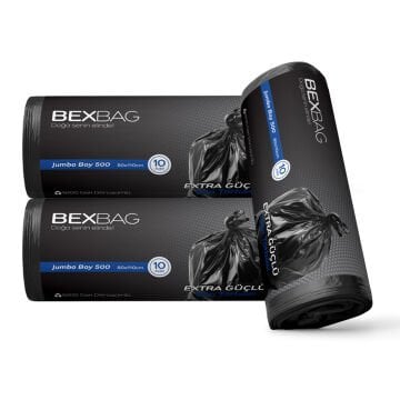 BexBag J 500 Rulo Çöp Torbası 10 Rulo 100 Adet