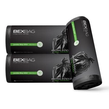 BexBag J 650 Rulo Çöp Torbası 5 Rulo 50 Adet